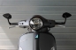 Preview: Lenkerenden-Spiegel  Typ 4 - MG BIKETEC - Vespa GTS/GTV/HPE - schwarz-eloxiert
